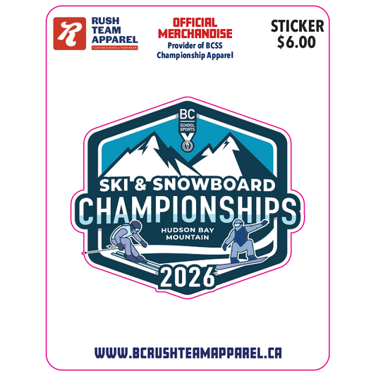 Sticker - BCSS Ski & Snowboard 2026 - Die Cut