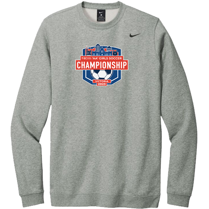 2A Girls Soccer Performance Crewneck - Dark Grey Heather