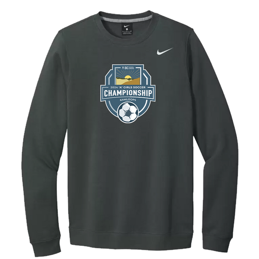 2024 1A Girls Soccer Nike Crewneck - Anthracite