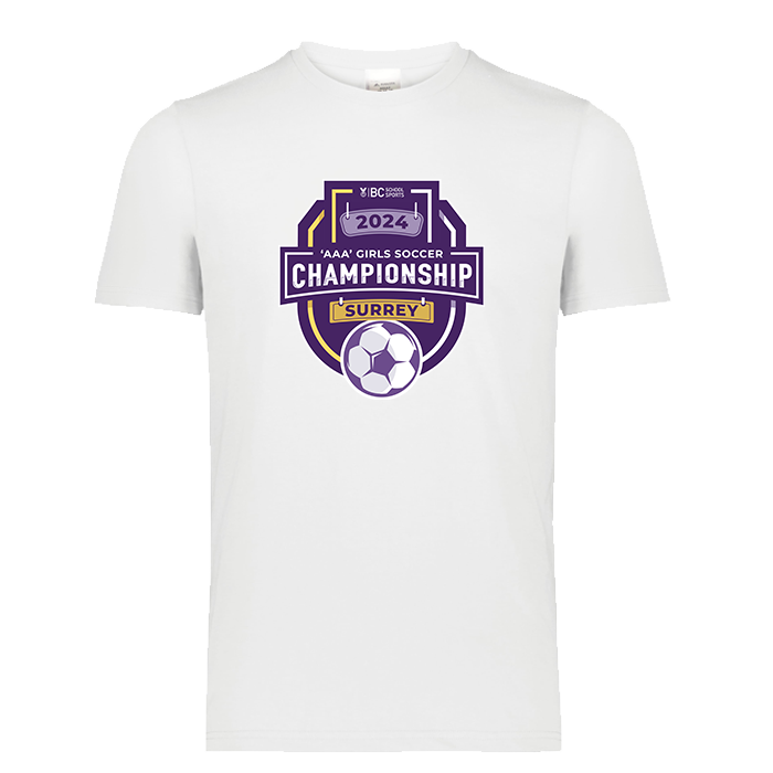 2024 3A Girls Soccer Short Sleeve - White