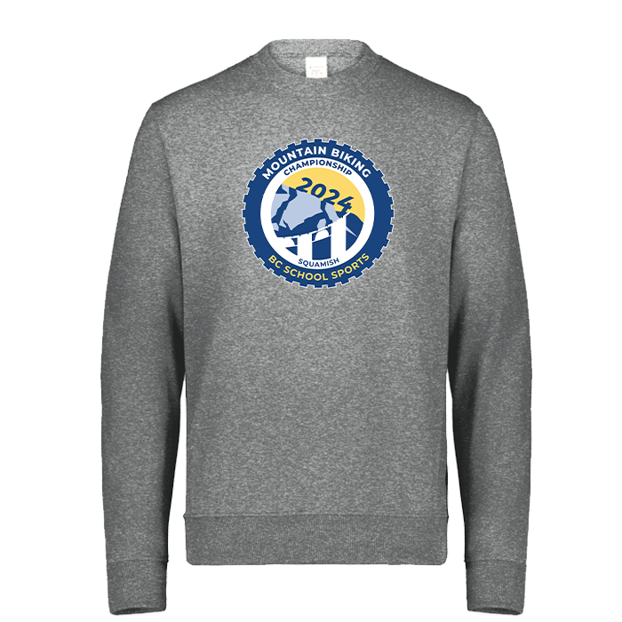 2024 Mountain Biking Crewneck - Platinum Heather