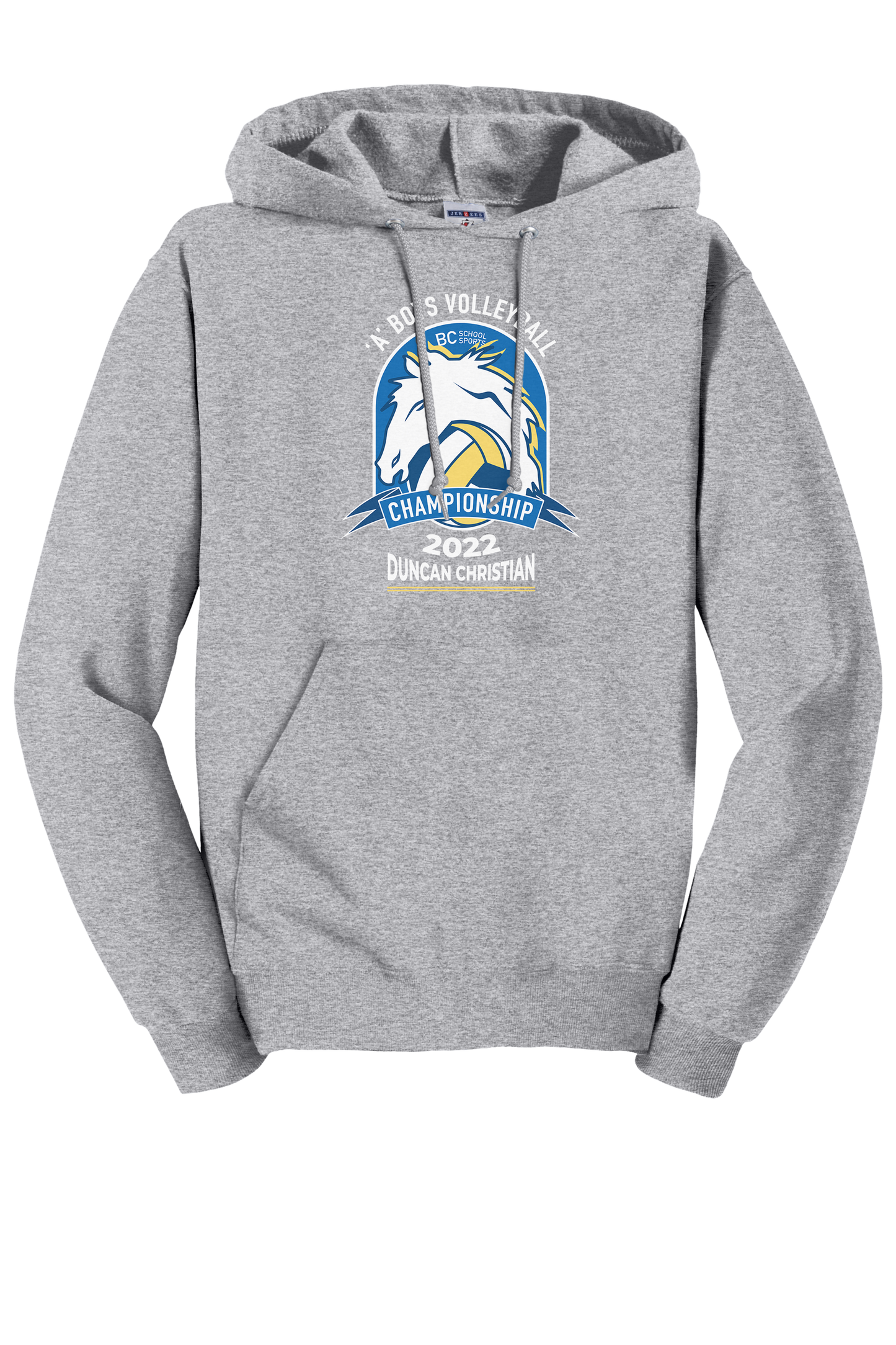 'A' Boys Volleyball Hoodie - Athletic Heather