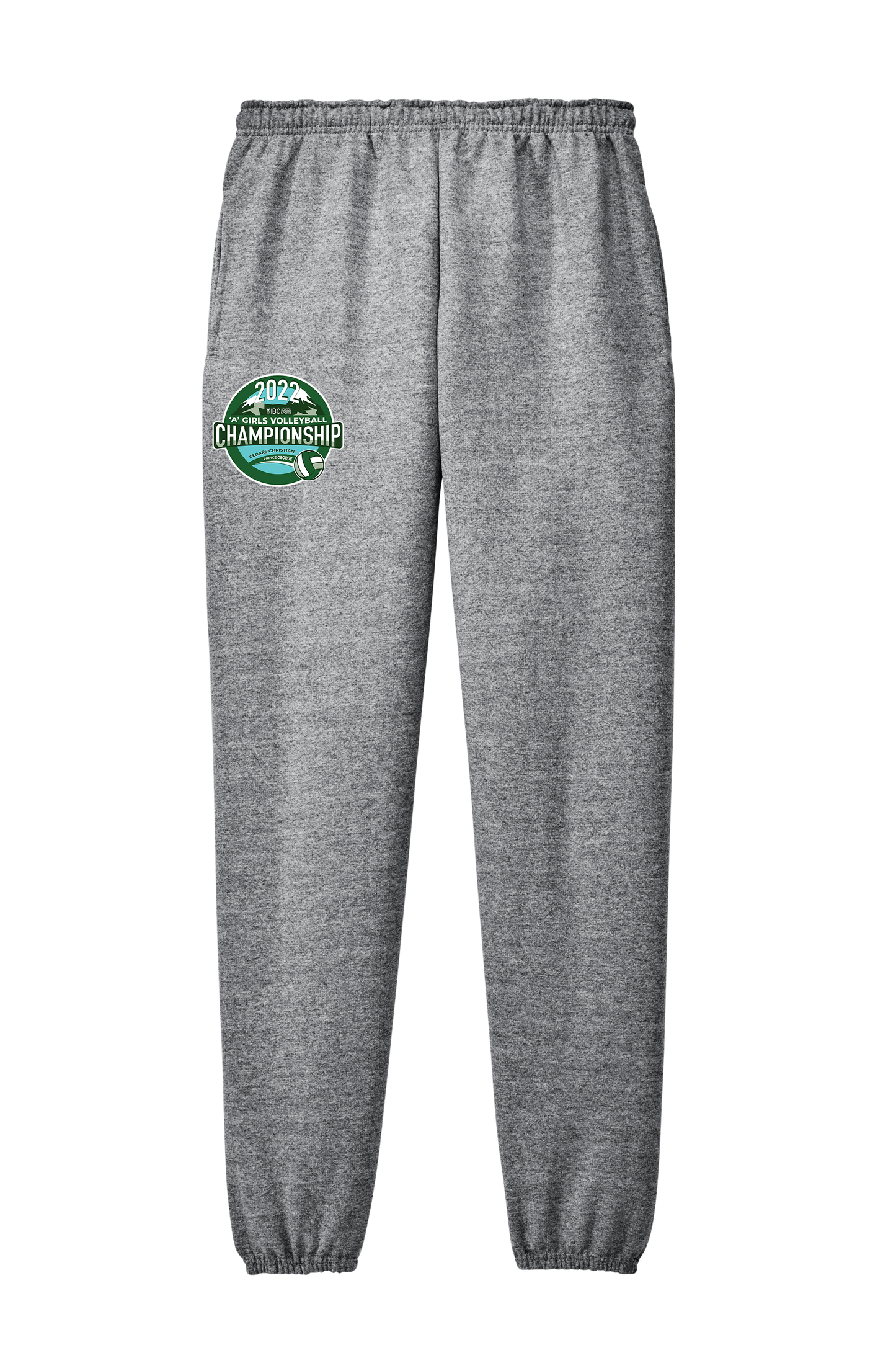 'A' Girls Volleyball Sweats - Athletic Heather
